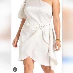 Eloquii Cream Satin Dress Size 22 NWT